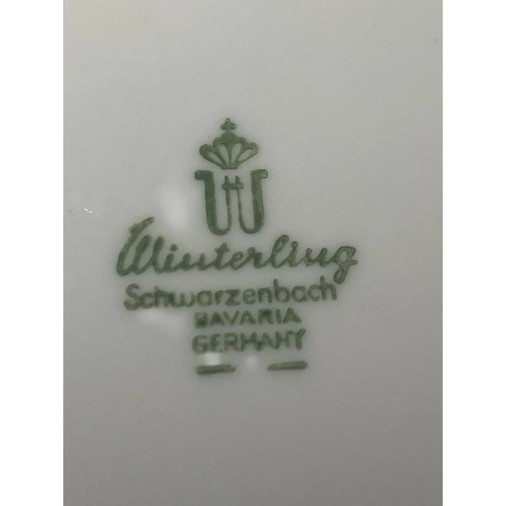 Set of 4 Vintage Winterling‎ Porcelain Dessert Plates Germany Bavaria
